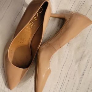 Womens Nude Heels Calvin Klein 9